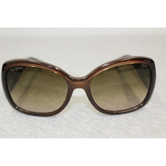 Salvatore Ferragamo Sunglasses Womens OS Brown SF722S Gancini Butterfly Italy main image 9